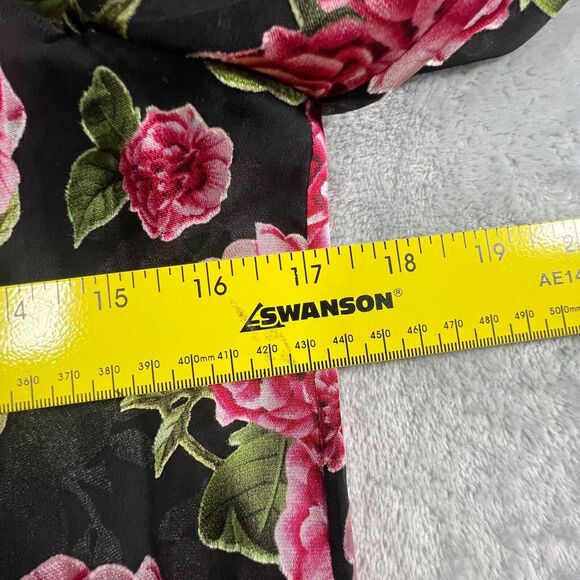 Alice Olivia Womens Floral Blouse Sz XS Silk Blend Button Down Sheer Romantic - Picture 8 of 12